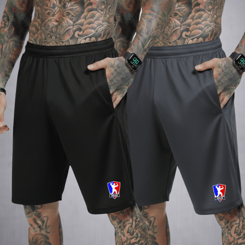 KIT 2 Short's Masculino DRY FIT Esportivo Bermuda Chimpa Estampa Minimalista Casual Academia Treino