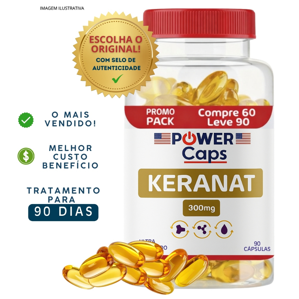 Keranat 300mg Crescimento Capilar Pack Especial 60 + 30
