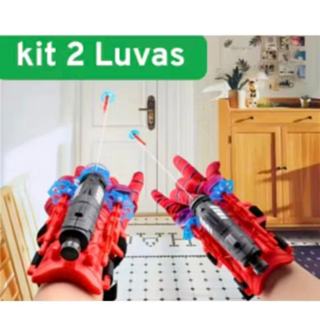 kit Luva Lança Teia HO MEM A RANHA(COM CORDINHA) Brinquedo Infantil//n-2002 em Oferta na Shopee