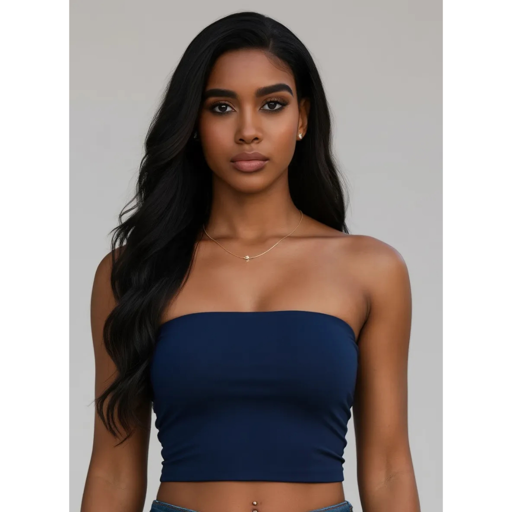 Cropped TopTube Tomara Que Caia Tecido liso Faixa com Elasticidade Caimento Impecável em Oferta na Shopee