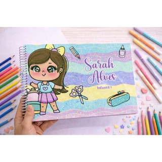 Caderno de Desenho Escolar Personalizado Holográfico em Oferta na Shopee