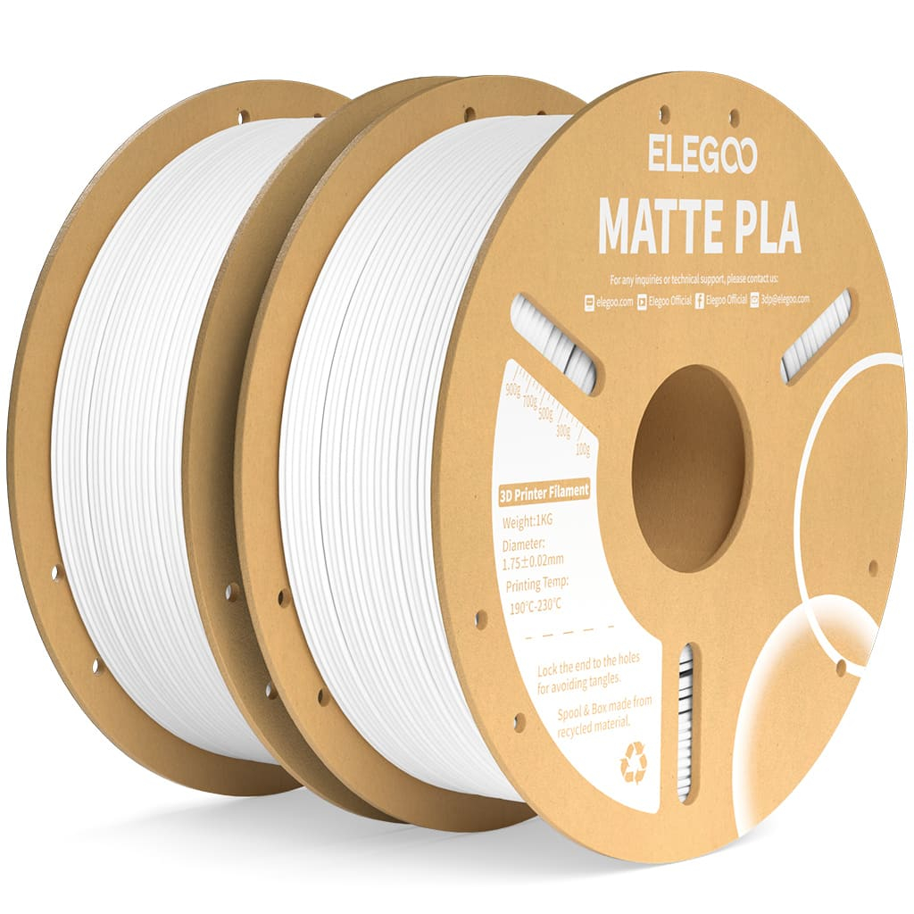 Kit Filamento Elegoo PLA MATTE 1.75mm 2kg