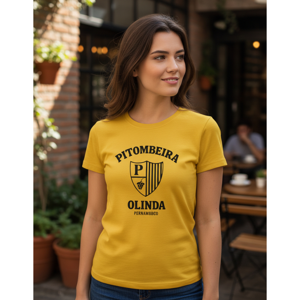 Camiseta Feminina Adulta Pitombeira Wagner O Agente pernambuco camisa Carnaval
