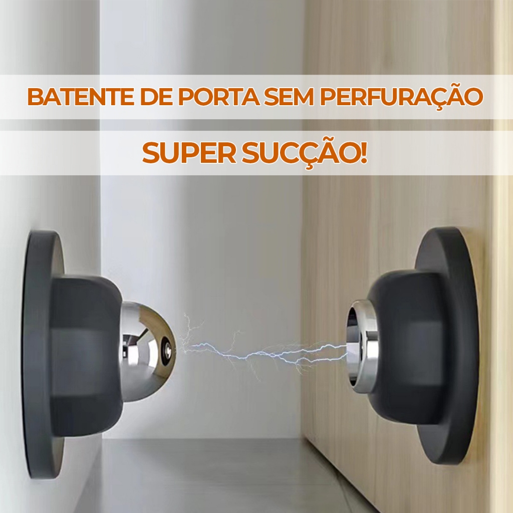 Prendedor Fixador Trava Porta inox Magnético Adesivo Inox