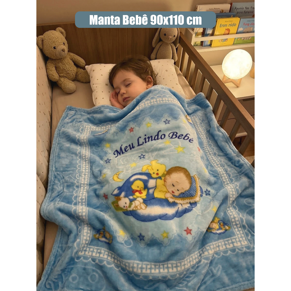 Manta Bebê 90x110 cm Infantil Soft Antialérgico
