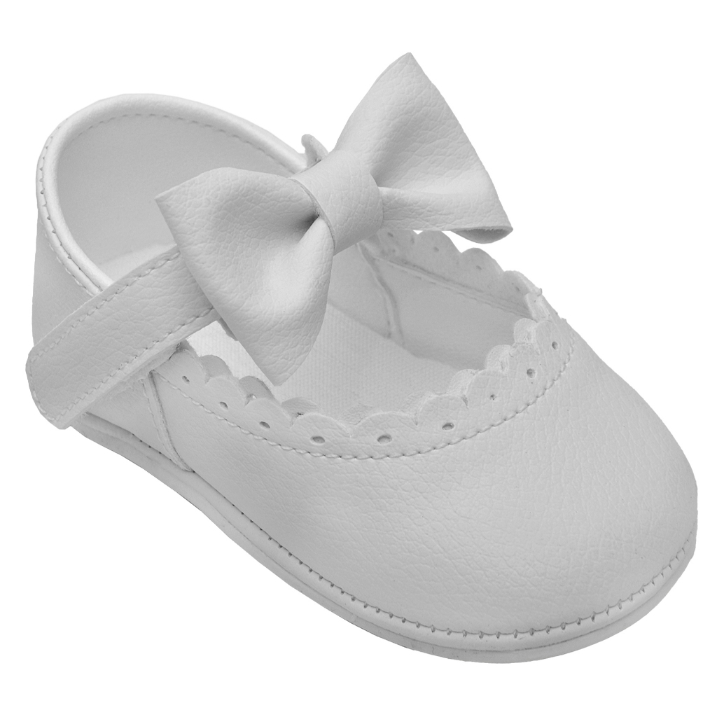 Sapatilha de Criança Menina Baby I 14 ao 20 Neném Infantil Sapato Branco Batizado perolas bebê em Oferta na Shopee