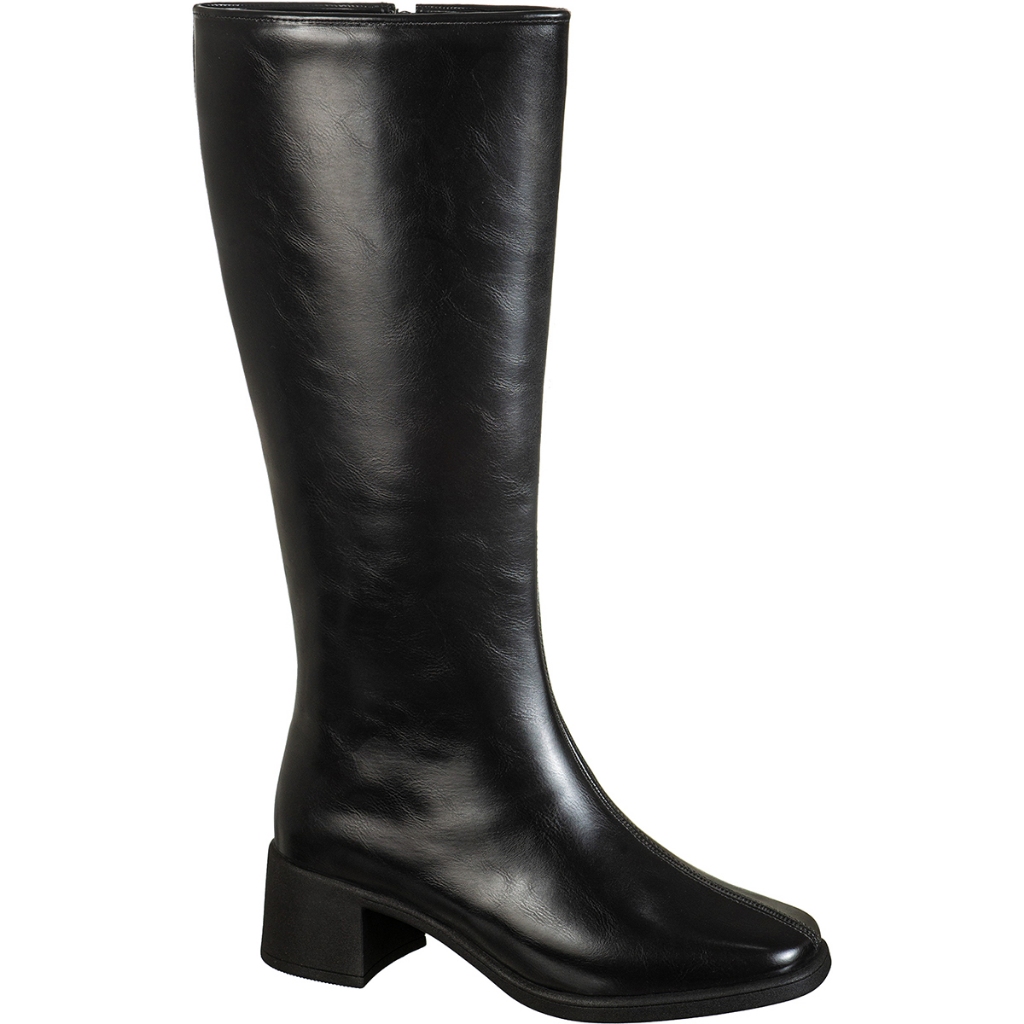 Bota Feminina Cano Alto Bico Quadrado Salto Bloco Médio Clássica Confortável Bonnie GiGiL