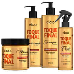 Kit Eico Toque Final Shampoo 515ml Condicionador 515ml Duo Hidratação Mix de Óleos