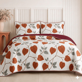 Kit Cobre Leito Colcha Solteiro Casal Queen King Bouti Dupla Face C Porta Travesseiro Aba Americana em Oferta na Shopee