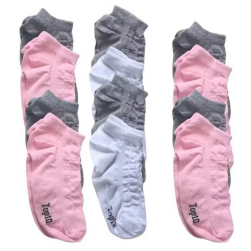 KIT até 15 pares de Meias soquete feminina menor preço direto da fabrica Algodão em Oferta na Shopee