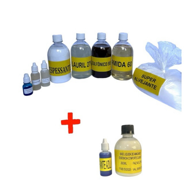 KIT SABAO LIQUIDO CONFORT FAZ 50 LITROS + AMACIANTE CONFORT FAZ 40 LITROS em Oferta na Shopee