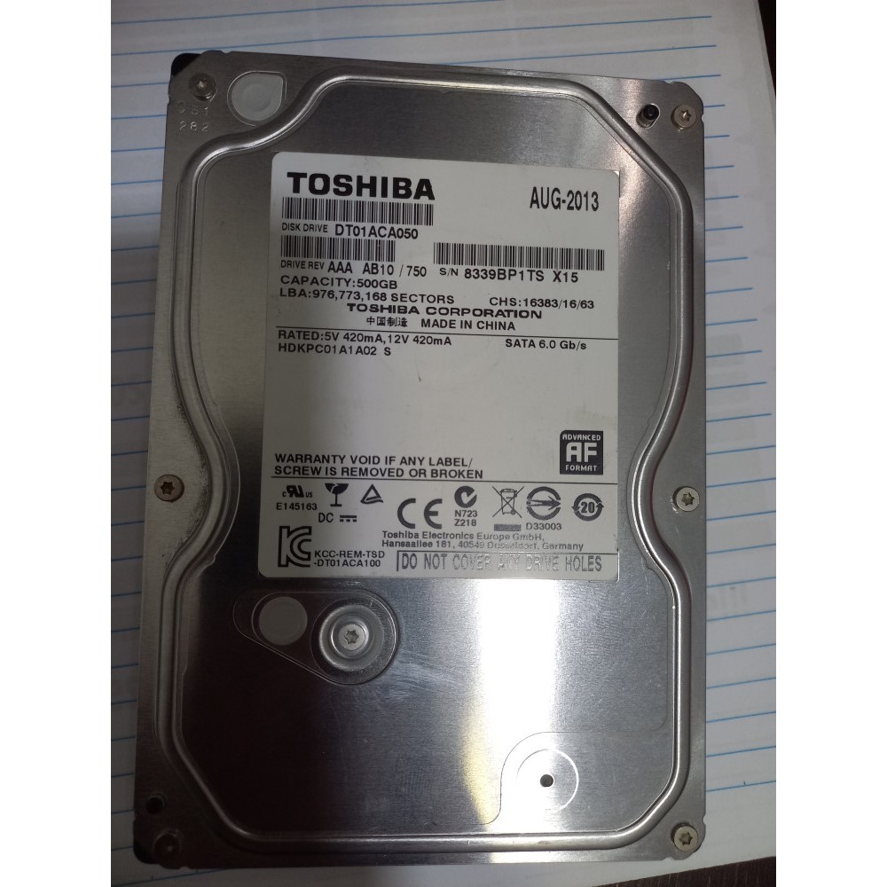 HD para Desktop Toshiba 500 gb