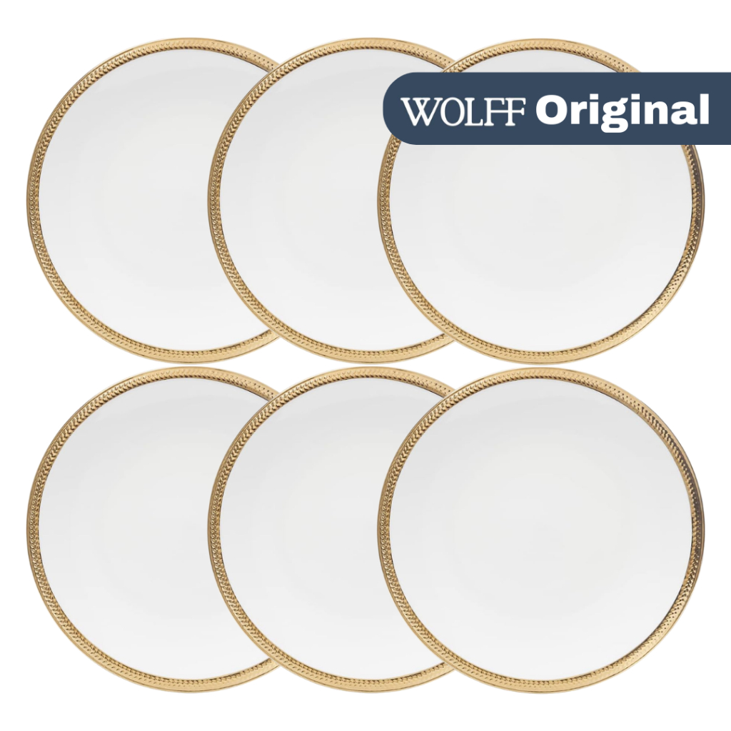Conjunto De 6 Pratos Rasos De Porcelana 28Cm Paddy - Wolff Original