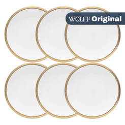 Conjunto De 6 Pratos Rasos De Porcelana 28Cm Paddy - Wolff Original