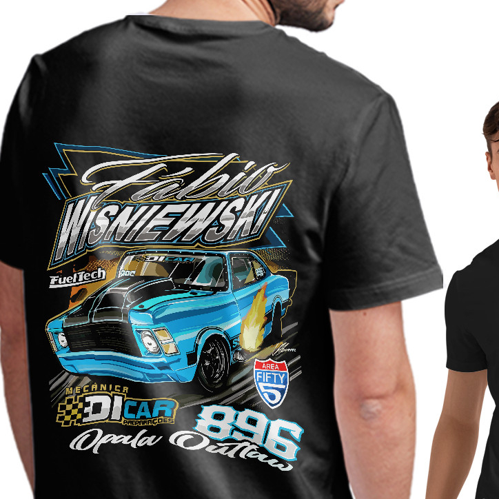Camiseta Chevrolet Opala Turbo, Fábio Wisniewski, 100% Algodão