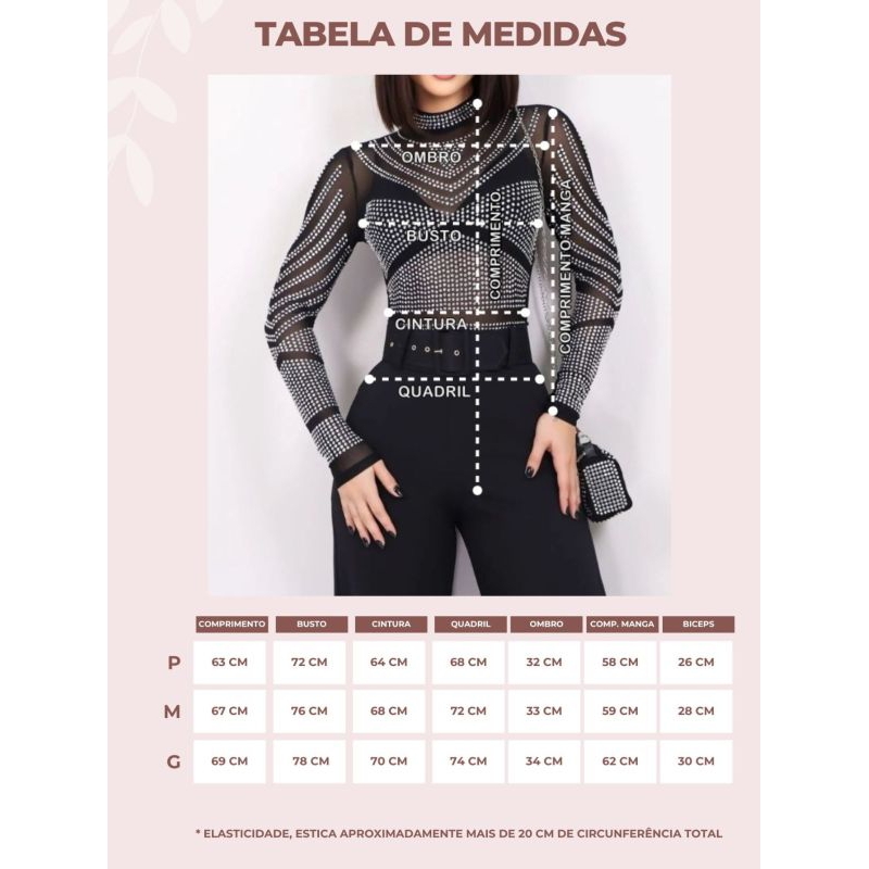 PROMOÇÃO BODY | P M G | APLICAÇÃO | PRETO | VM115 em Oferta na Shopee