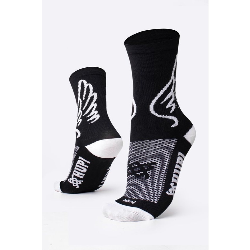 Meia Asas Preto HUPI - LT para pés menores 34-38 em Oferta na Shopee