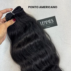Cabelo Humano Ondulado Vietnamita Pontas Cheias Mega Hair Telado