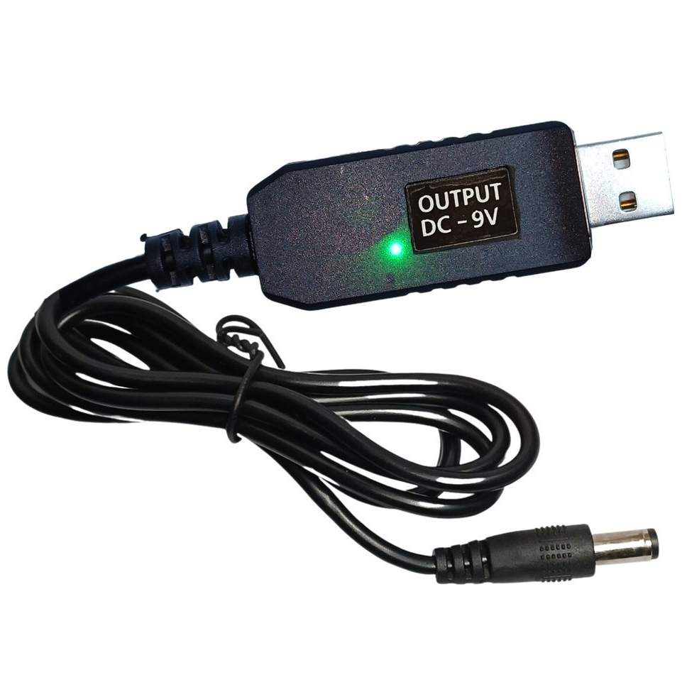 Cabo Usb Conversor Dc Step Up Entrada 5v Para 9v Dc-28