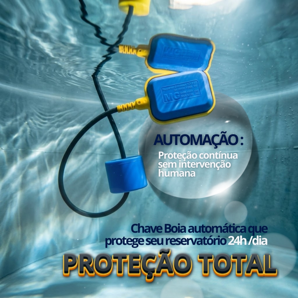 Chave Boia Reguladora Nível Margirius 25A CB-3012 250V 1.2m Automática P/ Caixa d’Água Reservatório em Oferta na Shopee