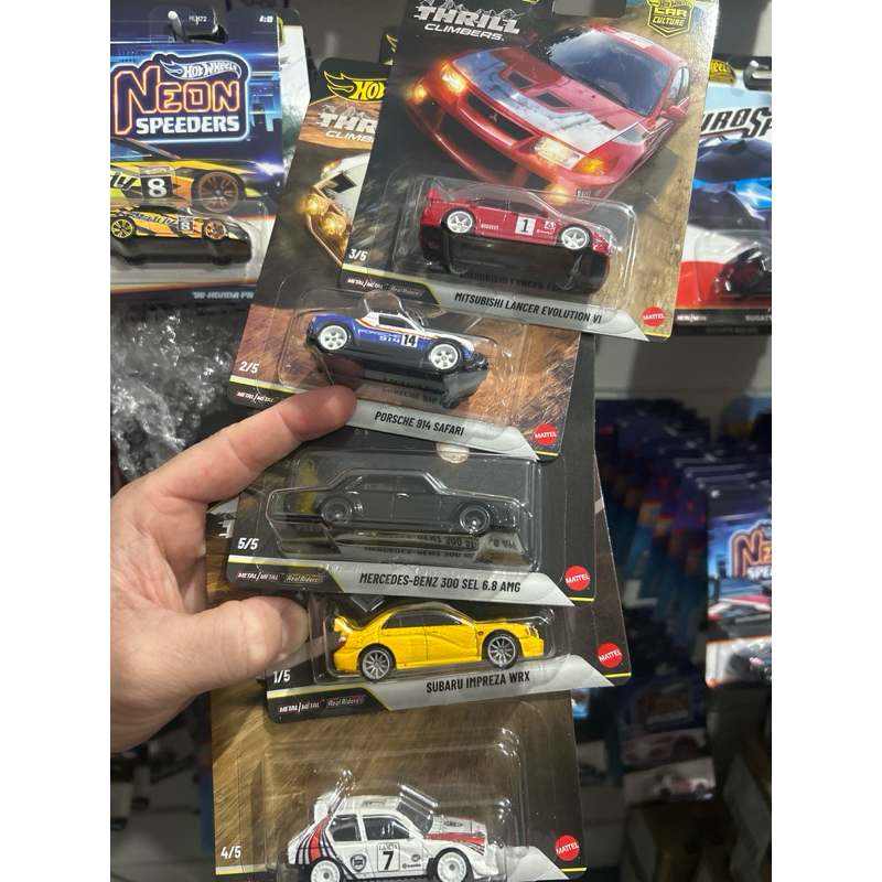 hot Wheels  premium subaru mercedes Porsche lancer delata  lancer evolutoni