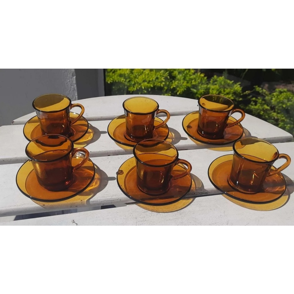 Xícaras De Chá Duralex Âmbar 200ml - 6un #