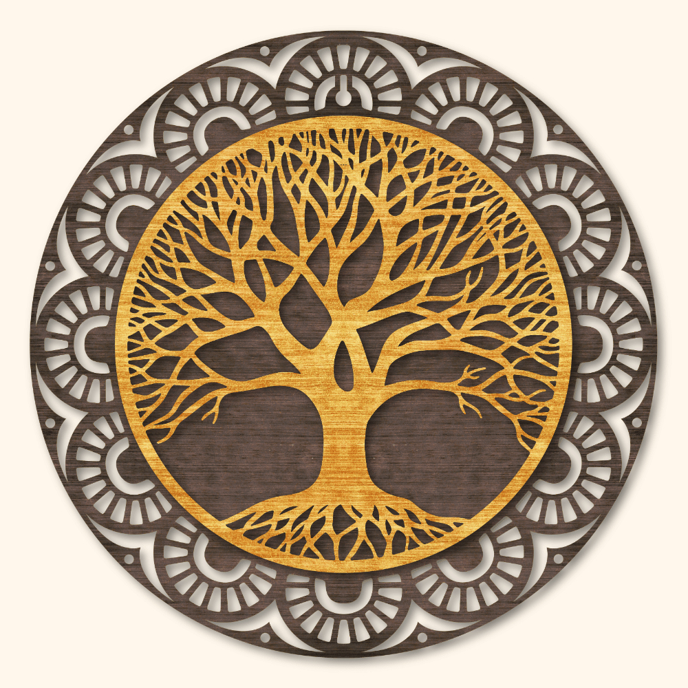 Mandala Arvore da Vida 45 cm em Oferta na Shopee