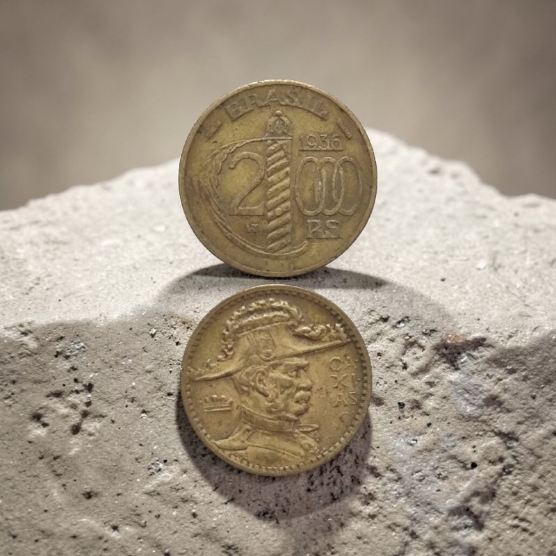MOEDAS DE RÉIS MBC DUQUE DE CAXIAS 2000 RÉIS.