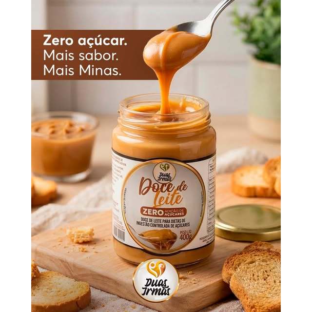 Doce de leite zero açúcar Duas Irmãs 400g