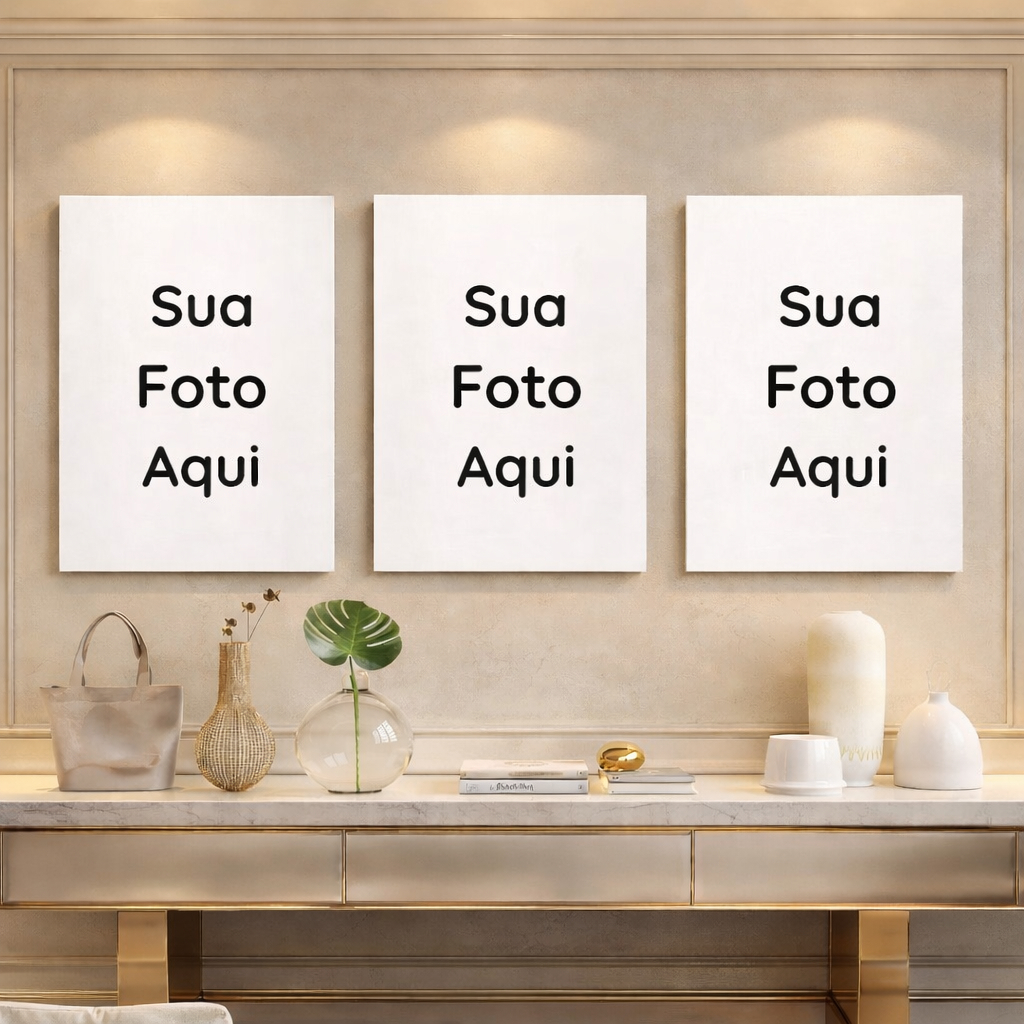 Kit com 3/6/9/12 quadros grandes personalizados com sua foto ou imagem decoração quarto sala
