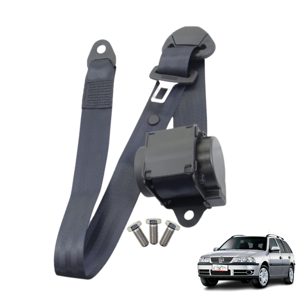 Cinto De Segurança Retrátil 3 Pontos Lingueta 22mm Vw Parati
