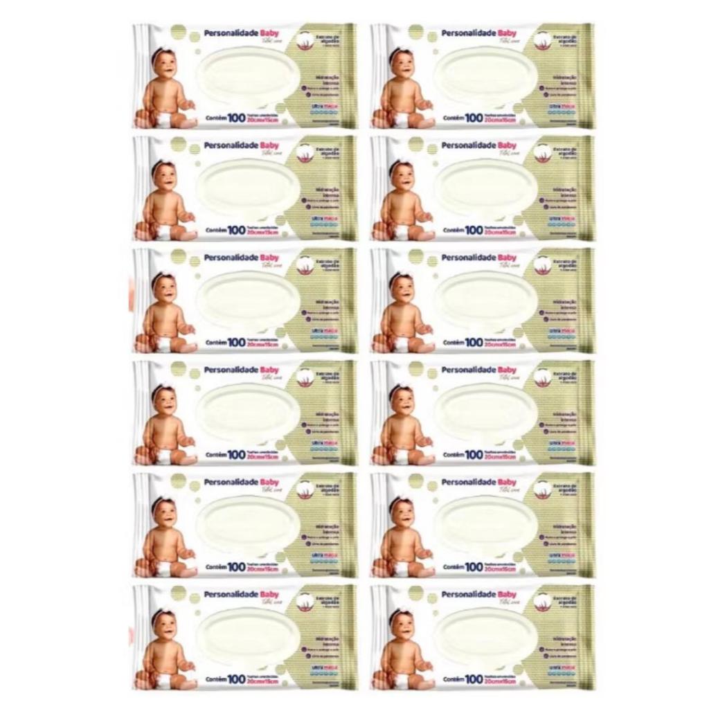 Kit Bebê no Carro - Toalhinha Umedecida Personalidade Baby- Prático para Carro/Passeio