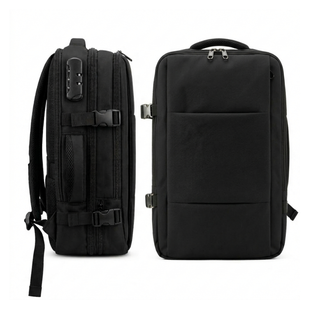 Mochila Executiva Notebook 17 Antifurto Cadeado USB Impermeável Viagem Premium 48 Litros