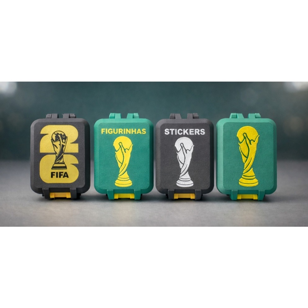 Porta Figurinhas da Copa, Case, Caixinha, Copa 2026 - Apenas uma divisão.