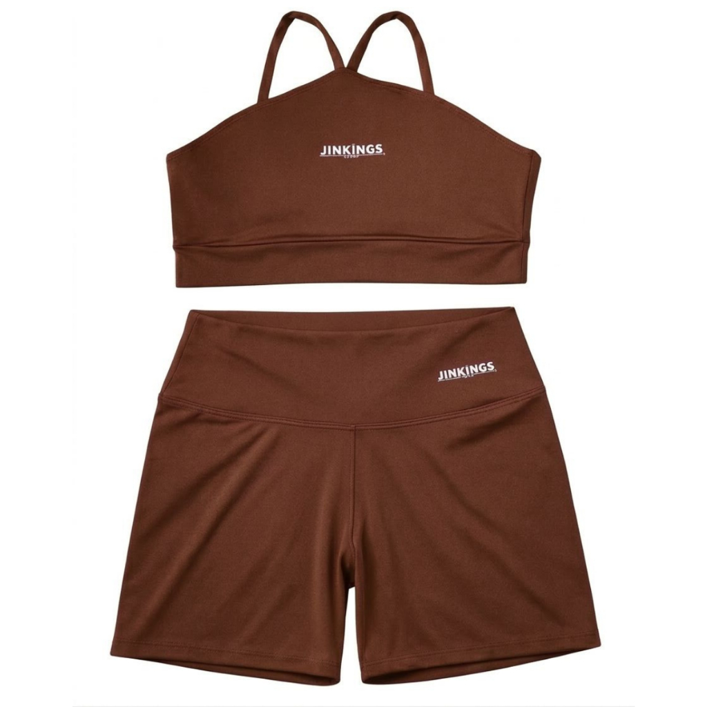 CONJUNTO AYLA - Esportivo Academia Top em V e Short Curto, Feminino em Oferta na Shopee