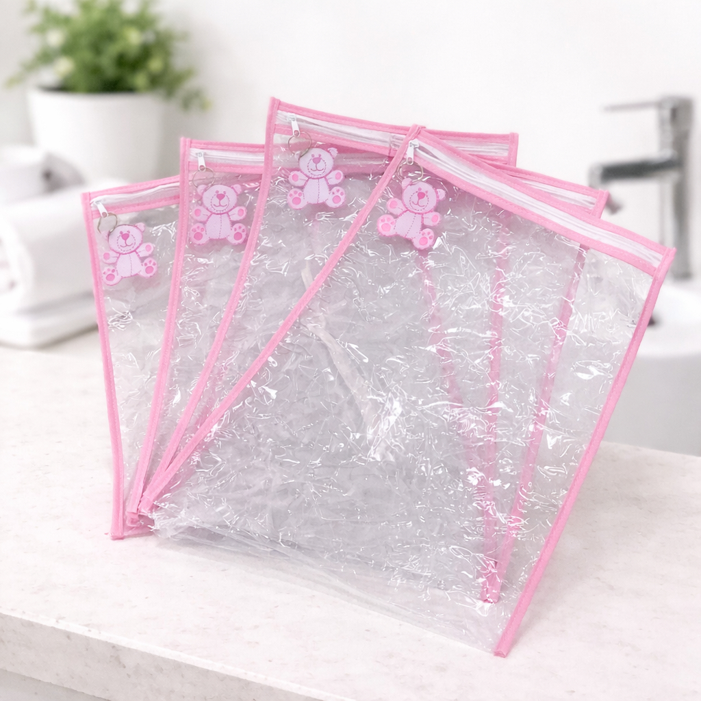 Kit 5, 10 e 15 Saquinhos Tag Maternidade Bebê e Mamãe Multiuso Organizador Envelope Com Zíper