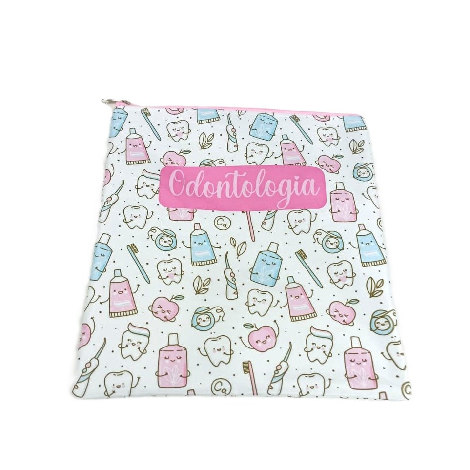 Porta Jaleco ou Estojo Slim Profissoes Odontologia Tecnico Segurança Organizador Transporte Hospital em Oferta na Shopee