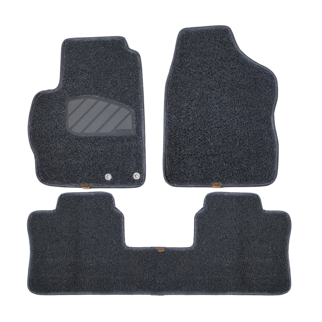 Tapete Automotivo Capacho Para Nissan Versa 2011 a 2016 Original Lanzi Mágico Cor Grafite 3 Peças