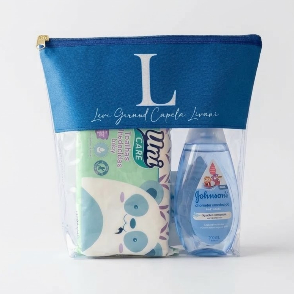 Necessaire Transparente Bebê Personalizada Organizador Maternidade