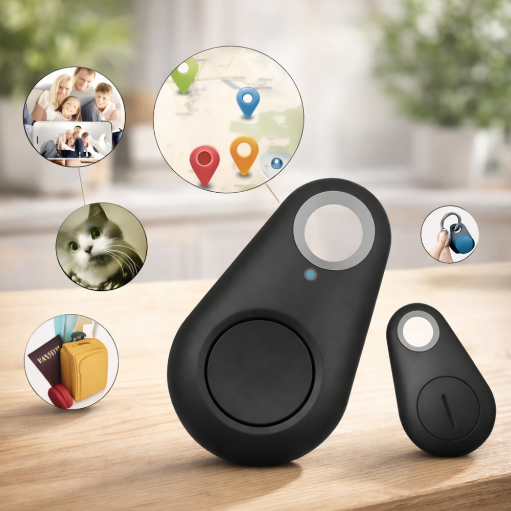 Rastreador GPS Portátil Bluetooth Com App Em Tempo Real Localizador De Chaves Bolsa Pet Veículo