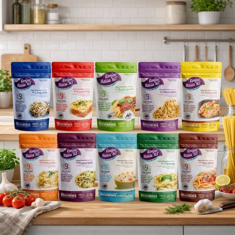 Kit 6 Konjac Você Escolhe - Macarrão Para Dieta Massa vegana Sem Carboidratos