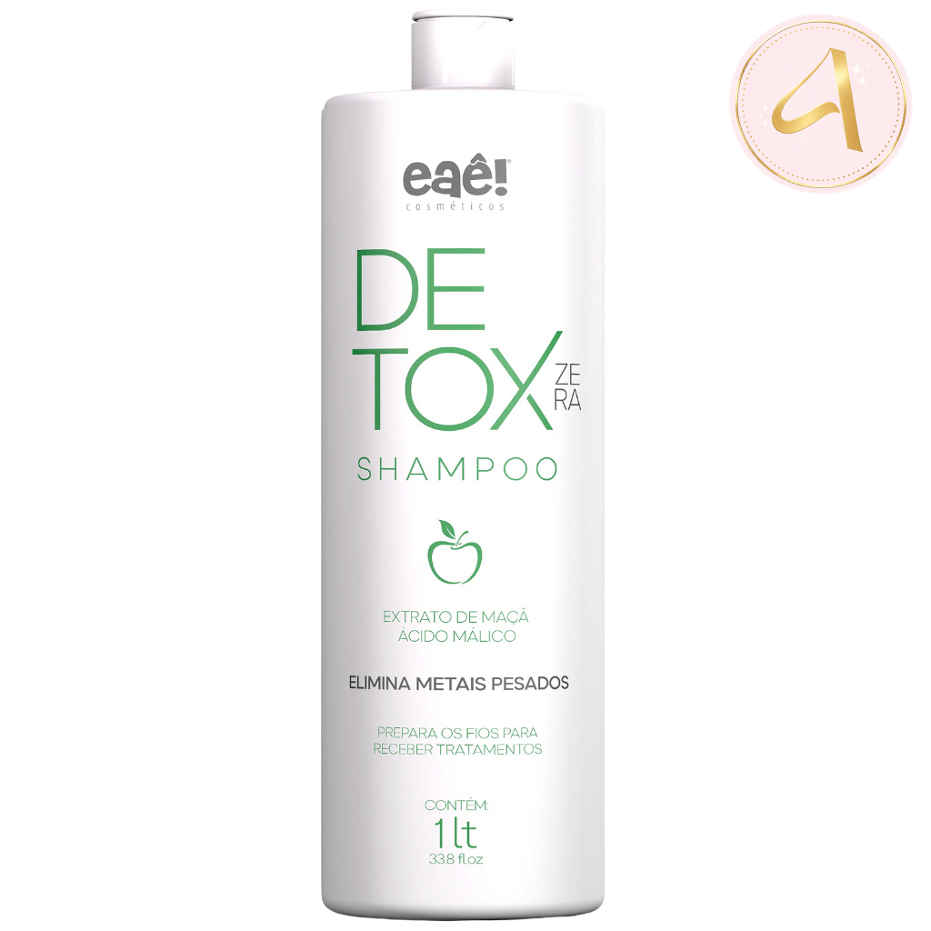 Eaê! Shampoo Detox Maçã – Limpeza Profunda, Leveza e Revitalização dos Fios (1L) em Oferta na Shopee