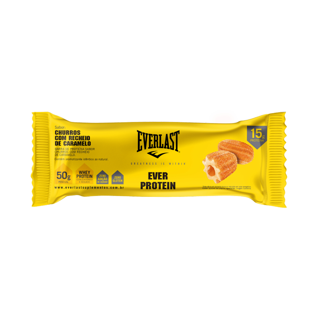 Barra de Proteína Sabor Churros - 01 unidade - Everlast Suplementos em Oferta na Shopee