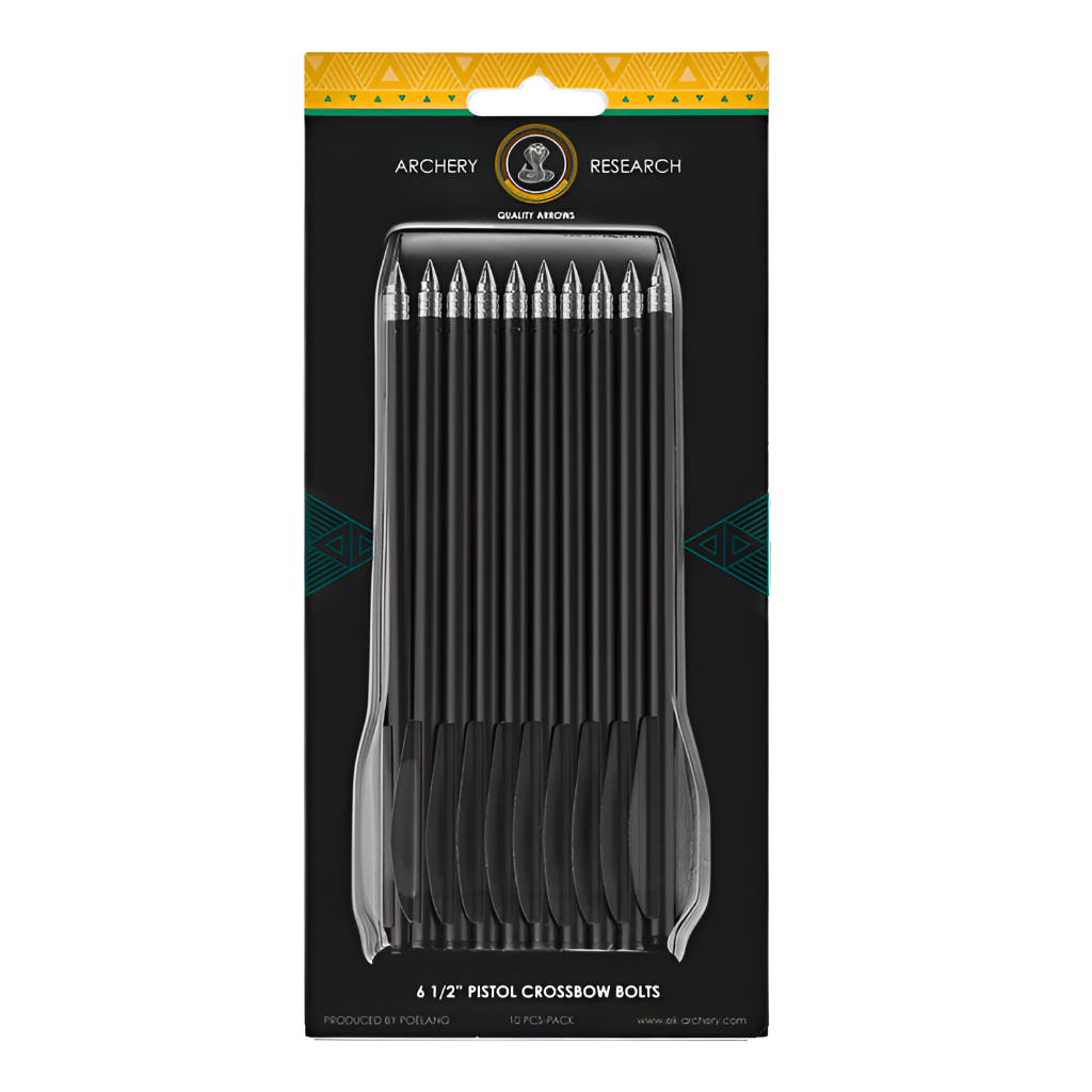 10 Setas Dardos de 6,5 Polegadas Plástico com Ponteira Fixa em Aço Ek Archery