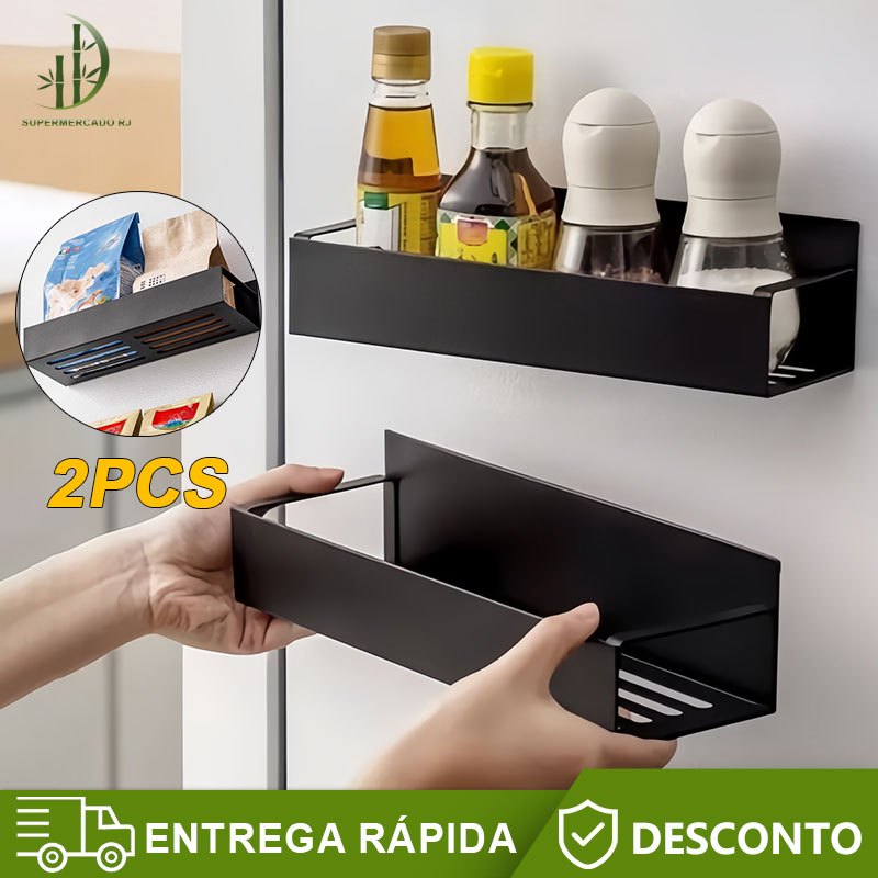 Prateleira Organizador Magnética Ímã Forte Cozinha Geladeira Máquina de Lavar Temperos em Oferta na Shopee