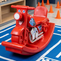 Gangorra Motoca Infantil Colorida Play Brinquedo