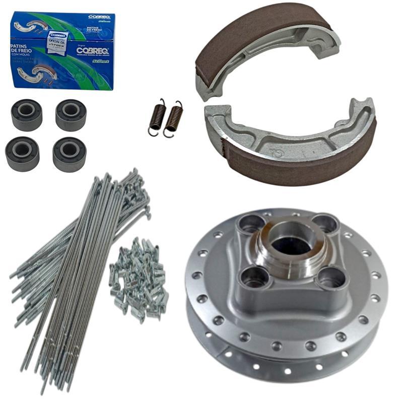 Kit Raio Cubo e Patim freio Traseiro Cg 125 Fan 2005 2006 2007 2008 Cg 125 Titan 2000 a 2003 2004