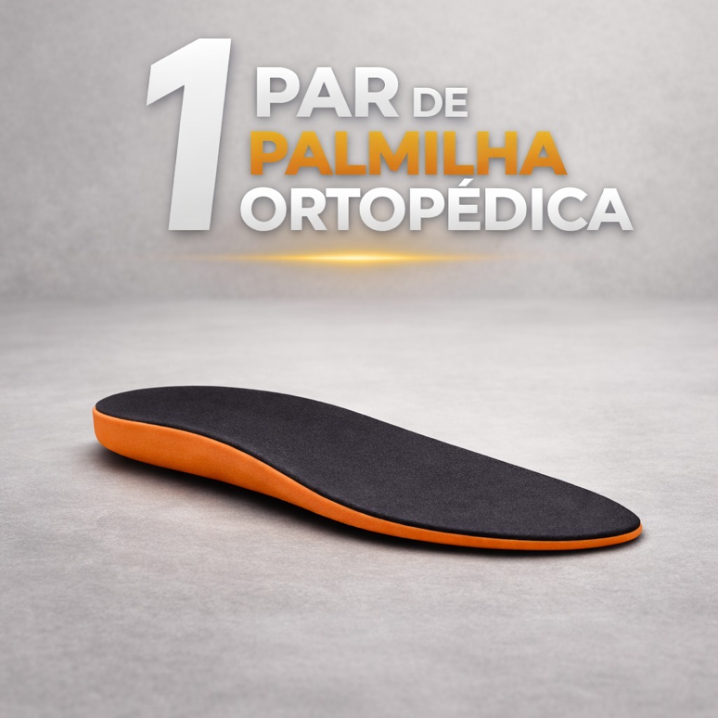 Palmilha Gel Ortopédica Anatómica Confortável Esporão Premium Botina Tenis Coturno Anti bacteriana