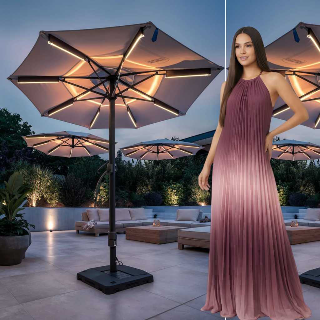 Elegante vestido longo para festa tecido crepinho liso e degrade em Oferta na Shopee