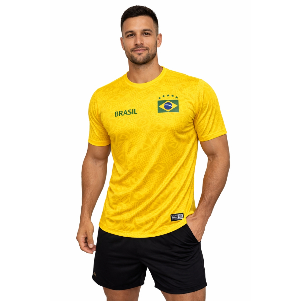 Camiseta Do Brasil Adulto Dry Fit – Conforto e Estilo Oficial